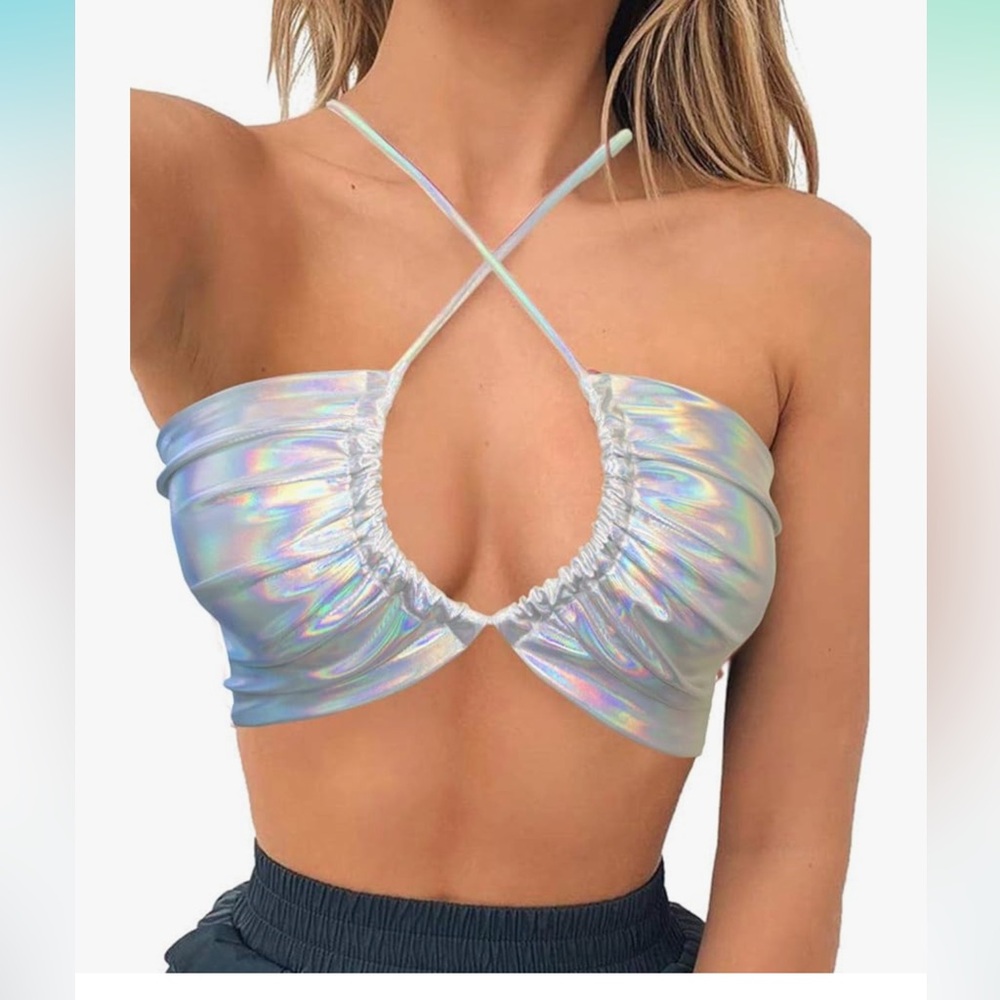 Metallic Festival Top